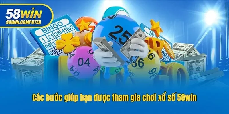 Các bước giúp bạn được tham gia chơi xổ số 58win